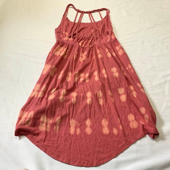 VTG Y2K 2000s Roxy Pink Summer Mini Sun Dress Size XL Beach Asymmetrical - Picture 7 of 7